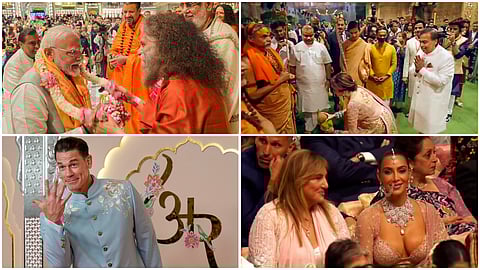 Guests of Anant Ambani and Radhika Merchant wedding